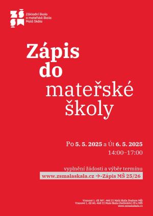 Zápis MŠ 2025/2026